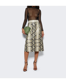 Khaite | Women | Isla Leather Skirt | Natural