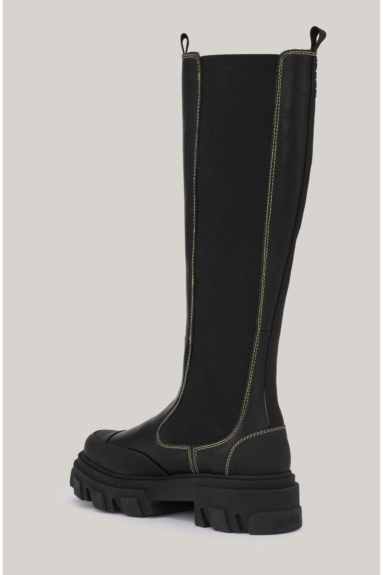 Knee High Chelsea Boots | Black (V1)