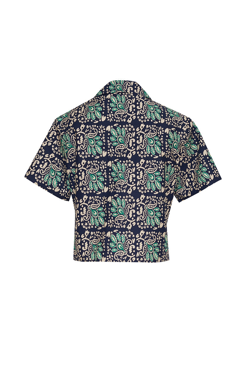 Kohut Top | Le Stampe Eve Blue