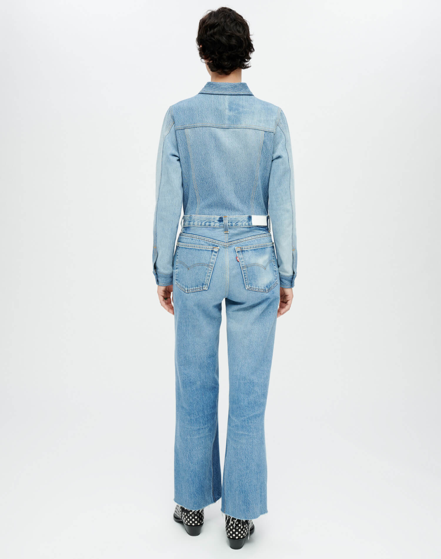Womens | Wide Leg Jumpsuit | Indigo