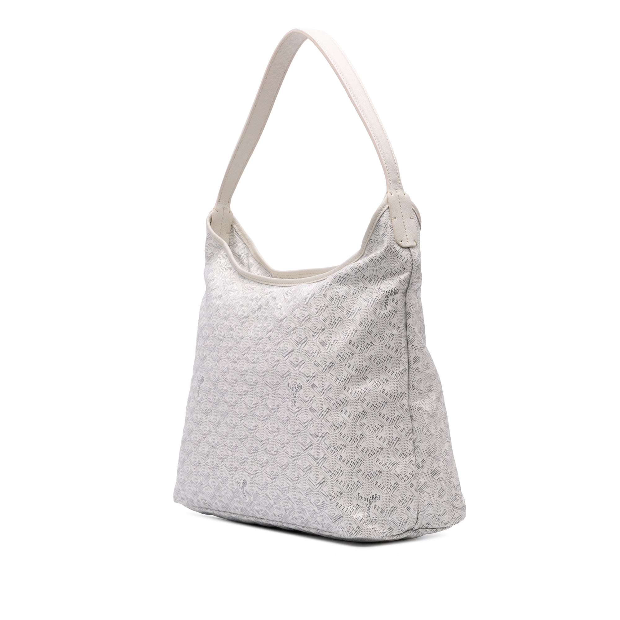 Goyard | Pre-Owned Goyardine Boheme Hobo - III | White