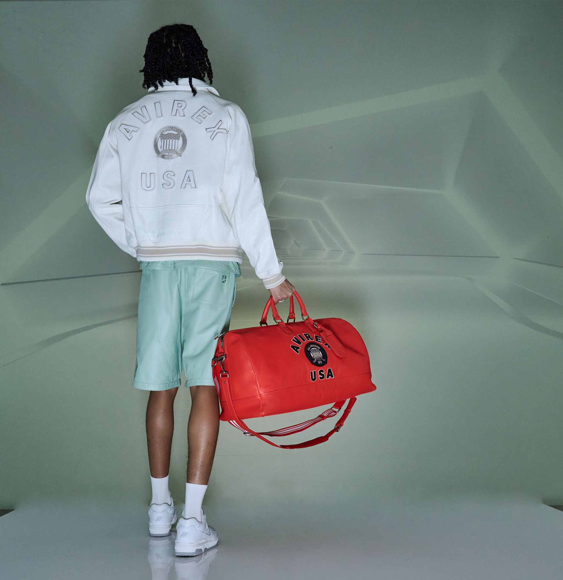 Nappa Leather Short | Seafoam