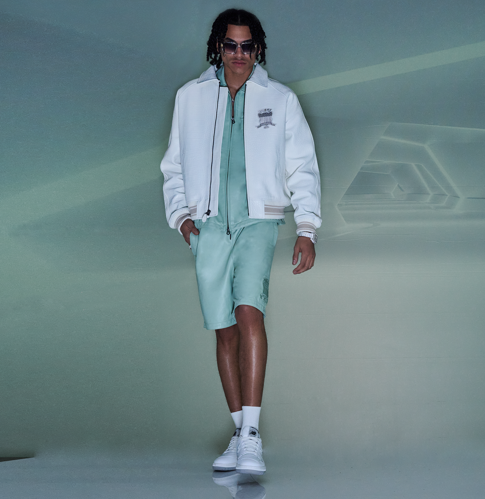 Nappa Leather Short | Seafoam