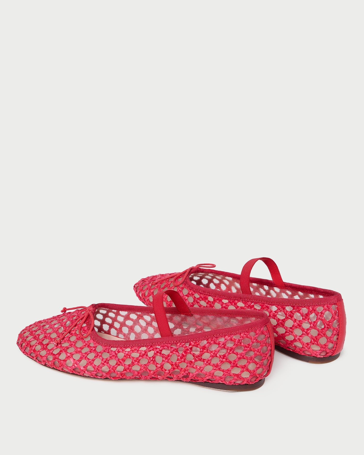Leonie Crochet Ballet Flat | Red
