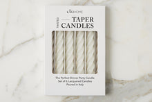 Lacquered Twisted Taper Candles | White | Set of 6