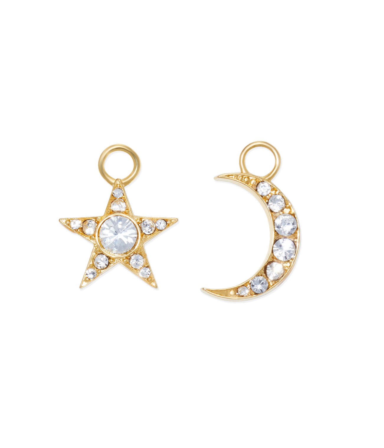 Moon and Star Huggie Charms - Loren Hope