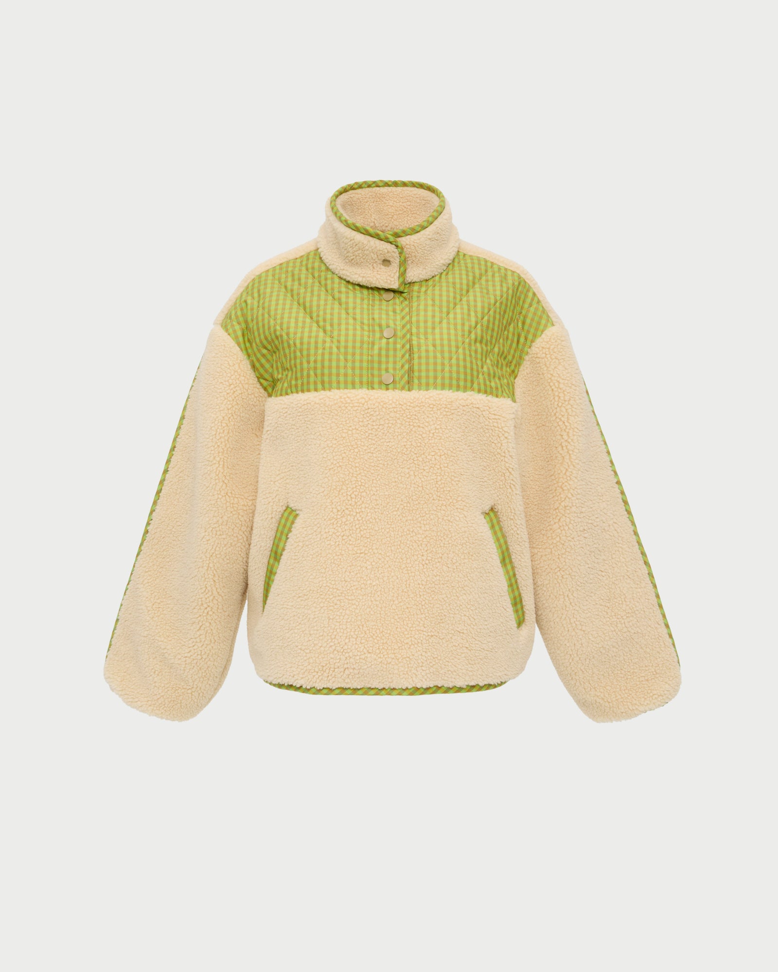 Color: Natural/Lime Check