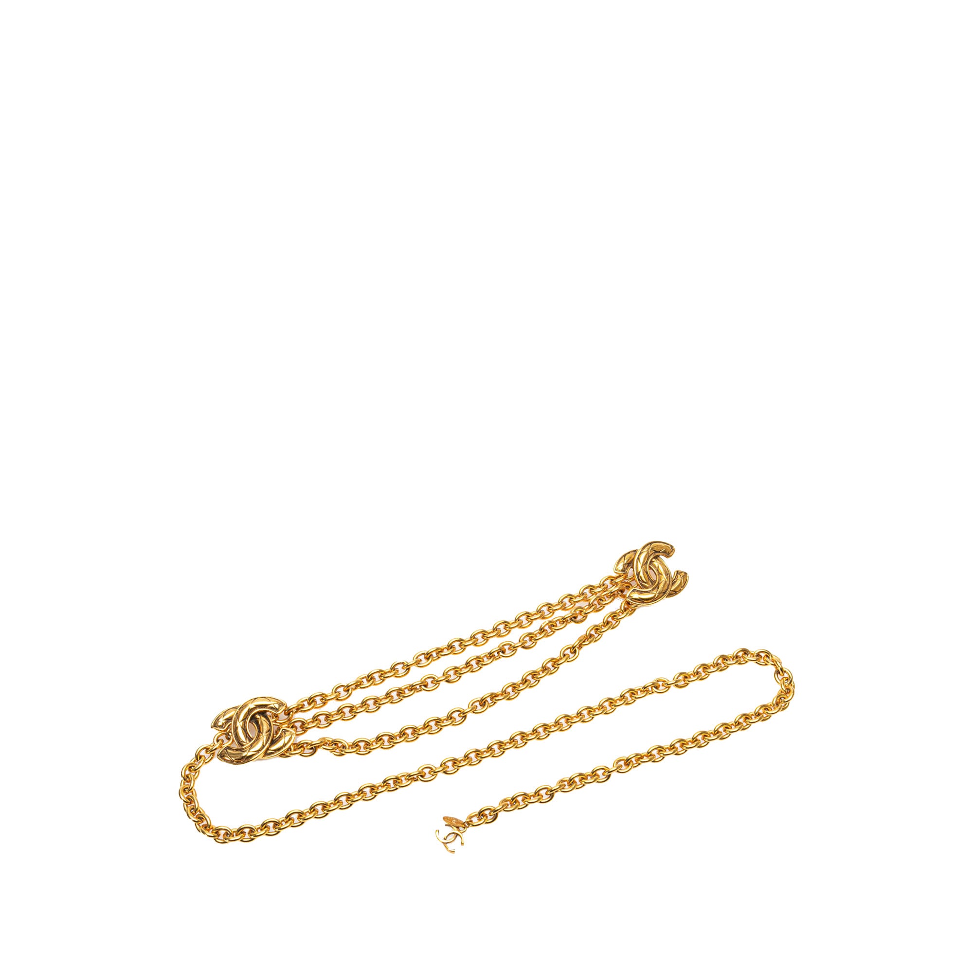 Chanel | Pre-Owned Gold Plated Quilted CC Chain Belt | Gold