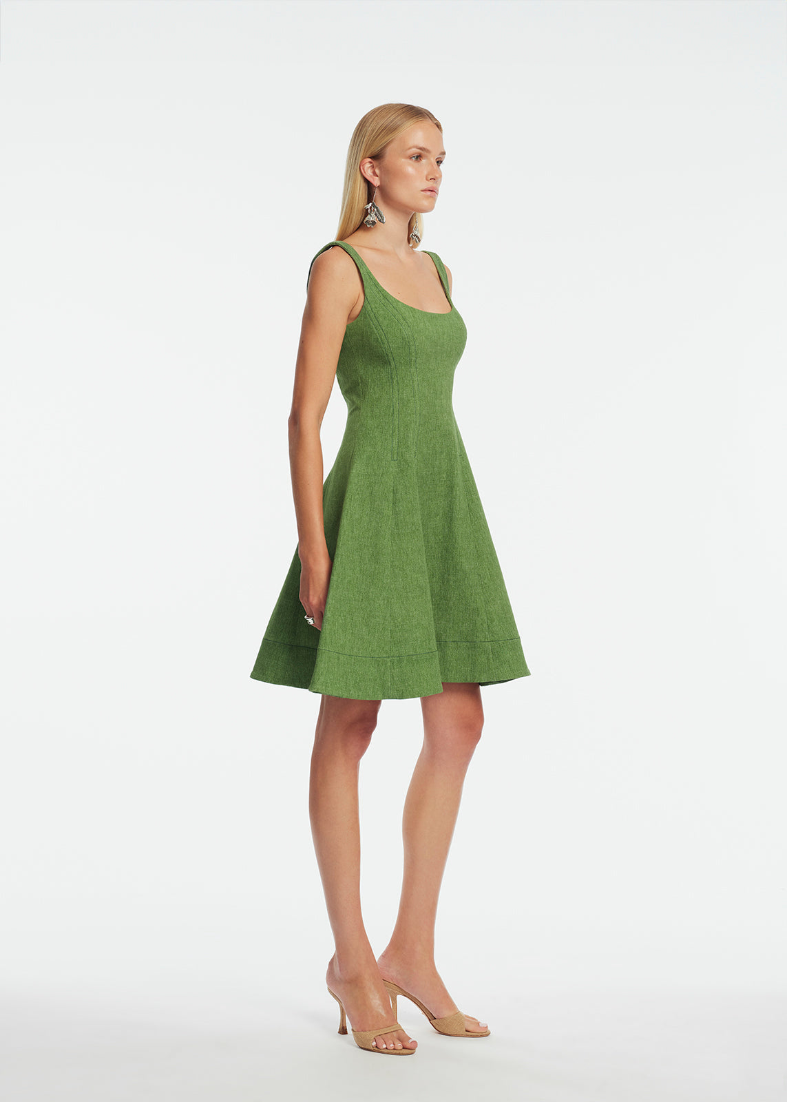 Stretch Denim Seamed Dress | Cactus