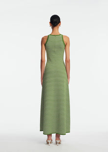 Rose Detail Knit Halter Dress | Cactus Multi