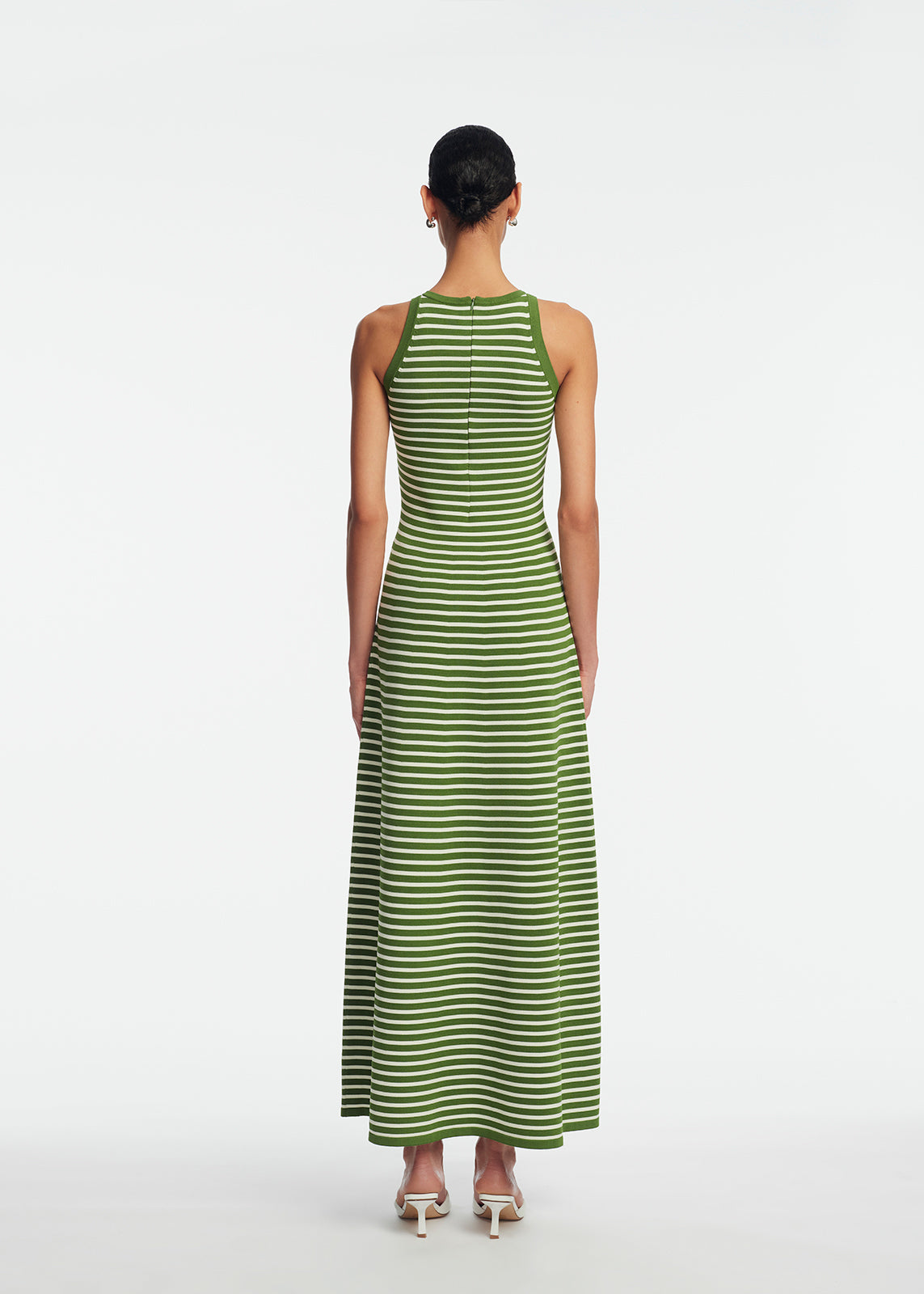 Rose Detail Knit Halter Dress | Cactus Multi