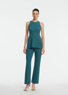 Textured Jersey Sleeveless Top | Mallard
