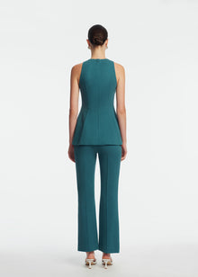 Textured Jersey Sleeveless Top | Mallard