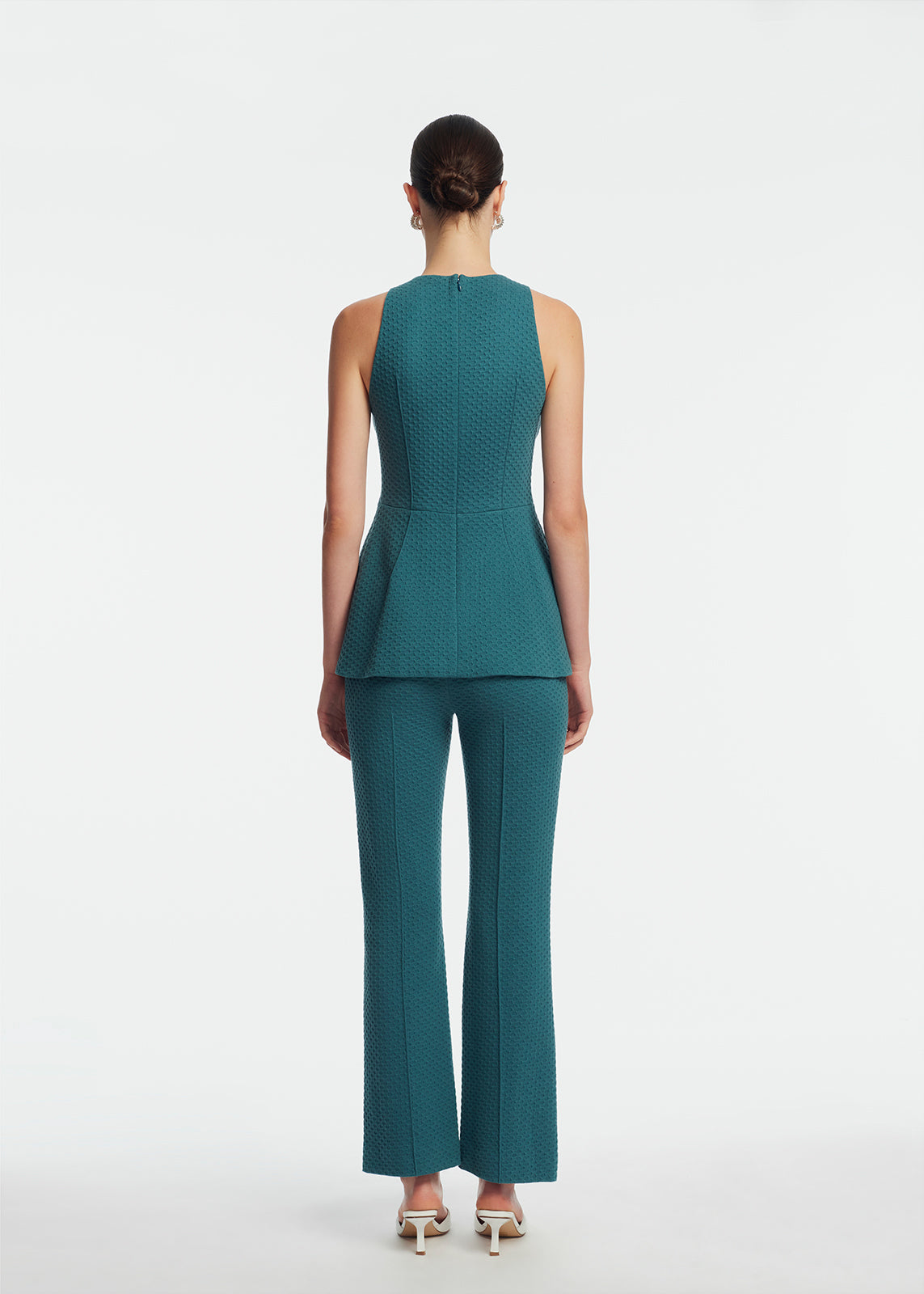 Textured Jersey Sleeveless Top | Mallard