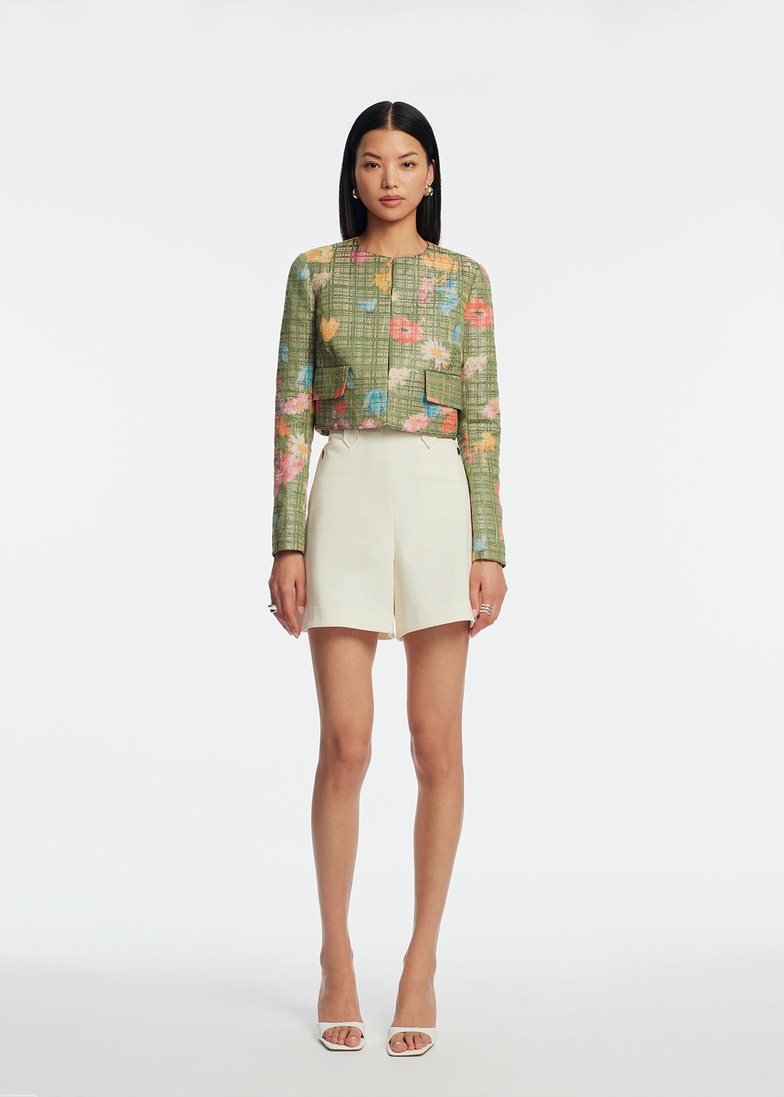 Floral Raffia Jacket | Cactus Multi