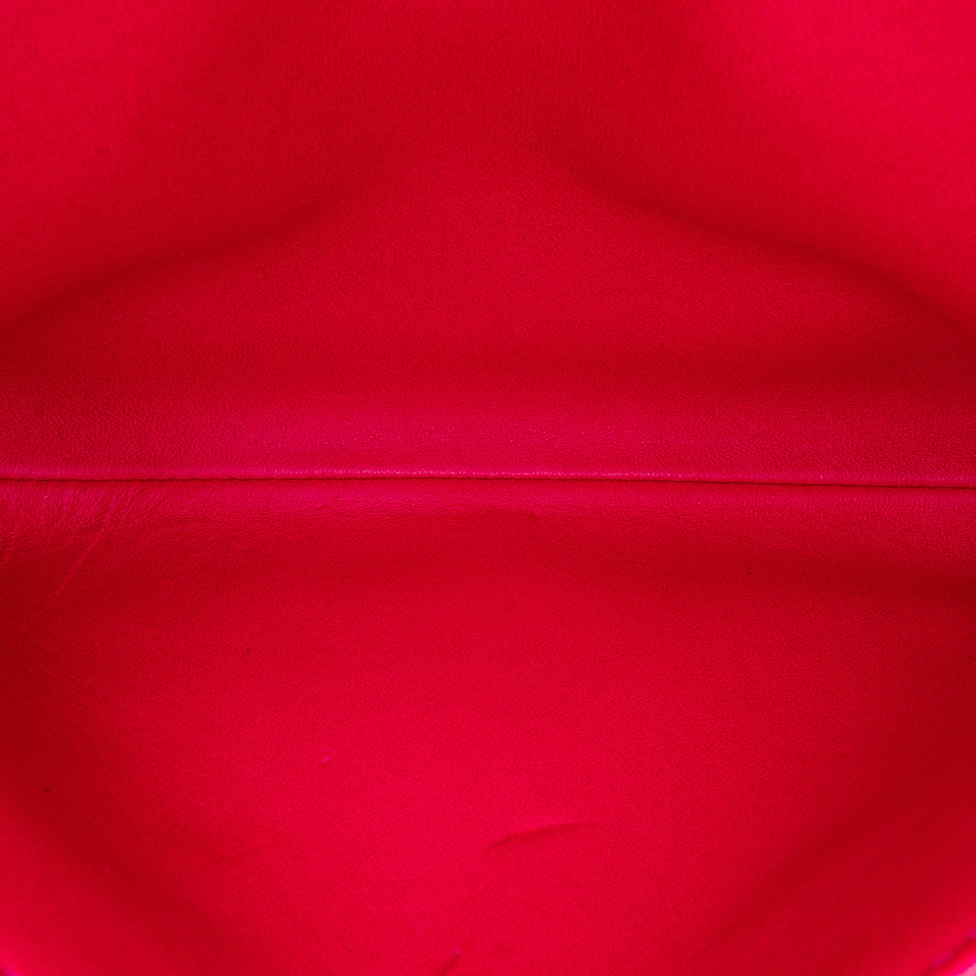 Chanel | Pre-Owned Small Quilted Lambskin On And On Chain Flap - II | Pink/Dark Pink