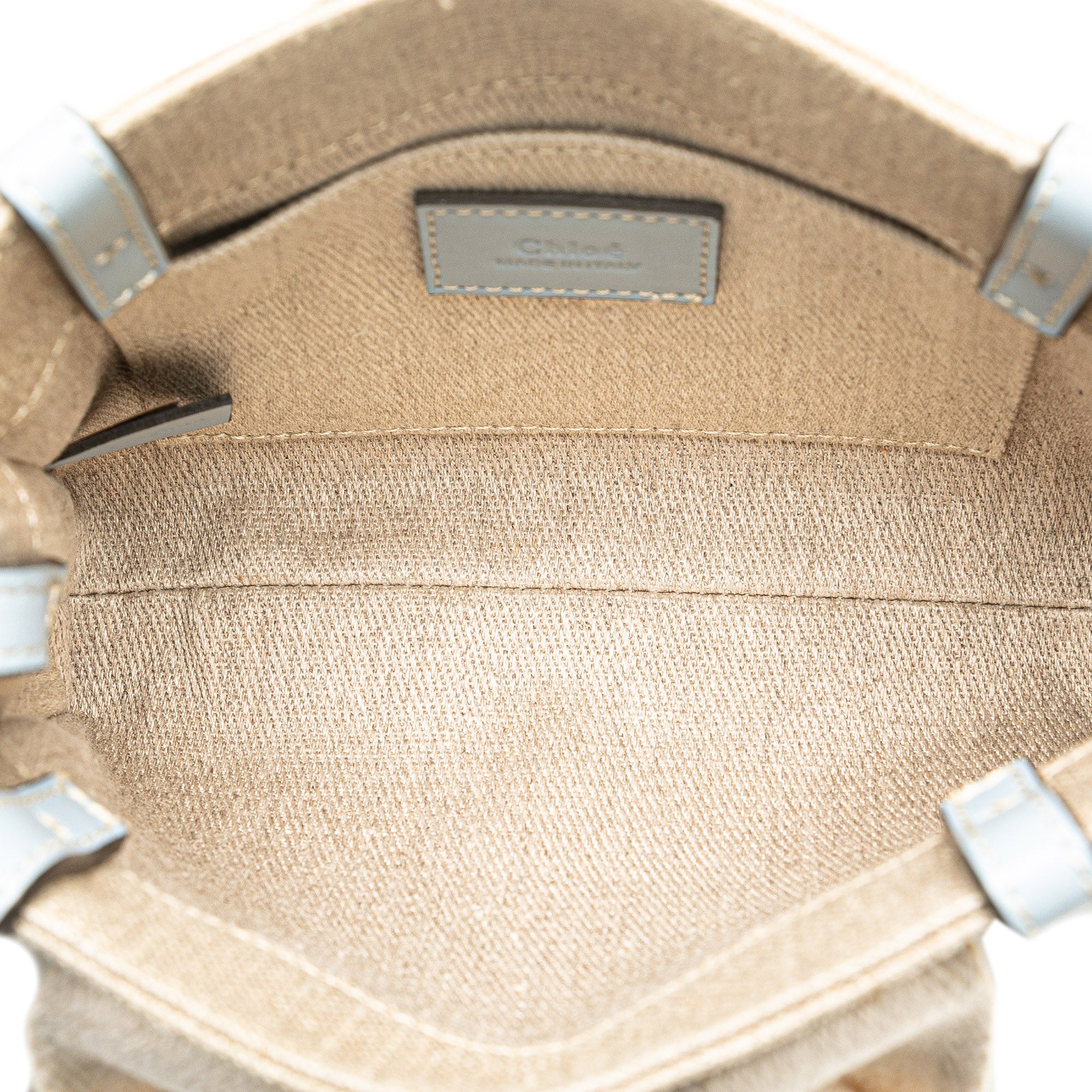 Chloé | Pre-Owned Mini Canvas Woody Satchel | Brown
