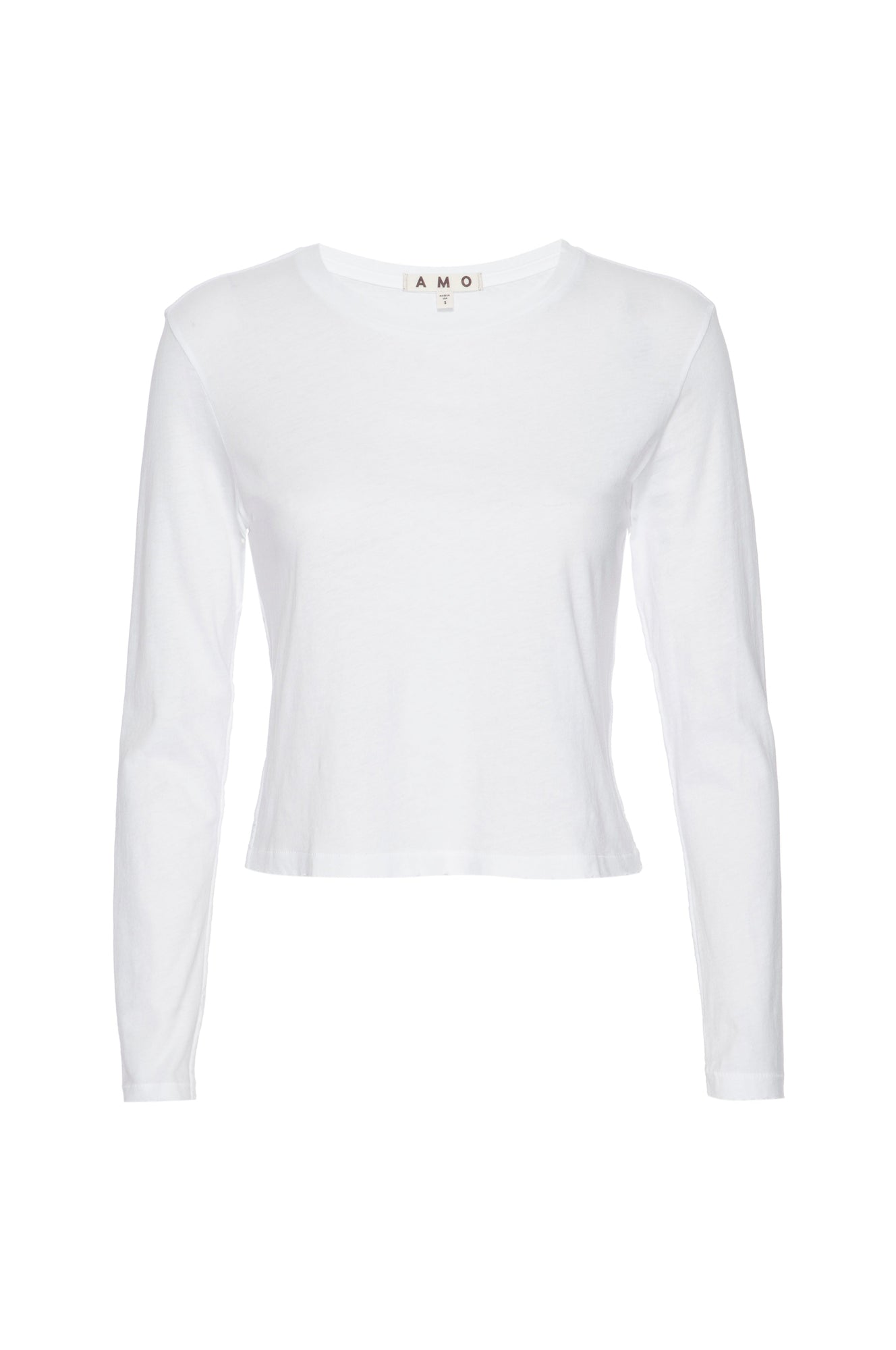 AMO Denim L/S Babe Tee in White