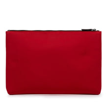 Prada | Pre-Owned Tessuto Soft Zip Clutch | Red