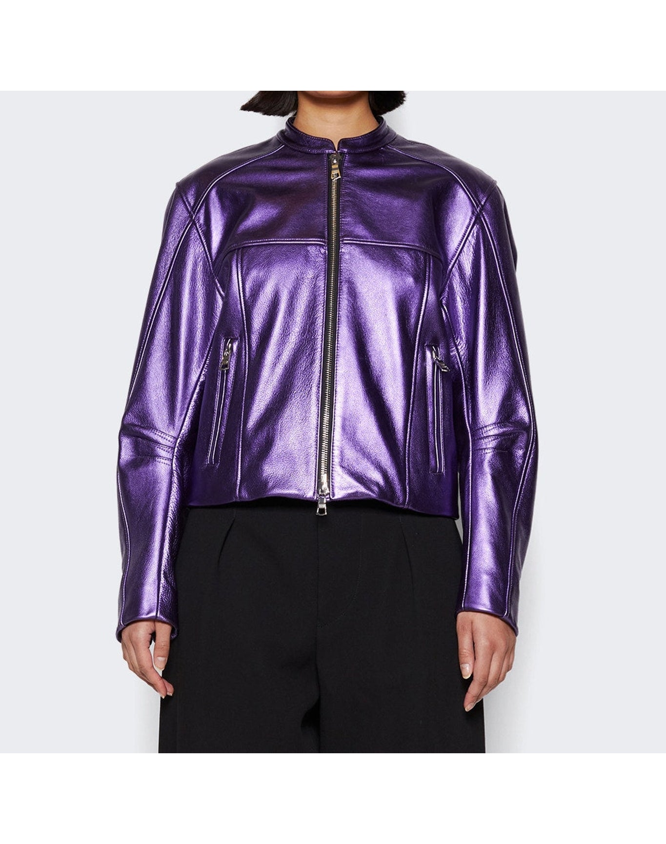 LaQuan Smith | Women | Bomber Jacket | Grape