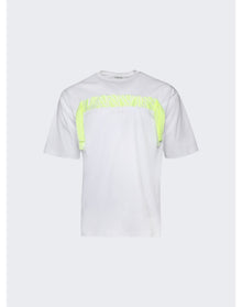 Lanvin | Men | Curb Embroidered T-shirt | Optic White