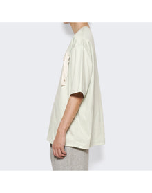 Lanvin | Men | Curb Embroidered T-shirt | Sage Green