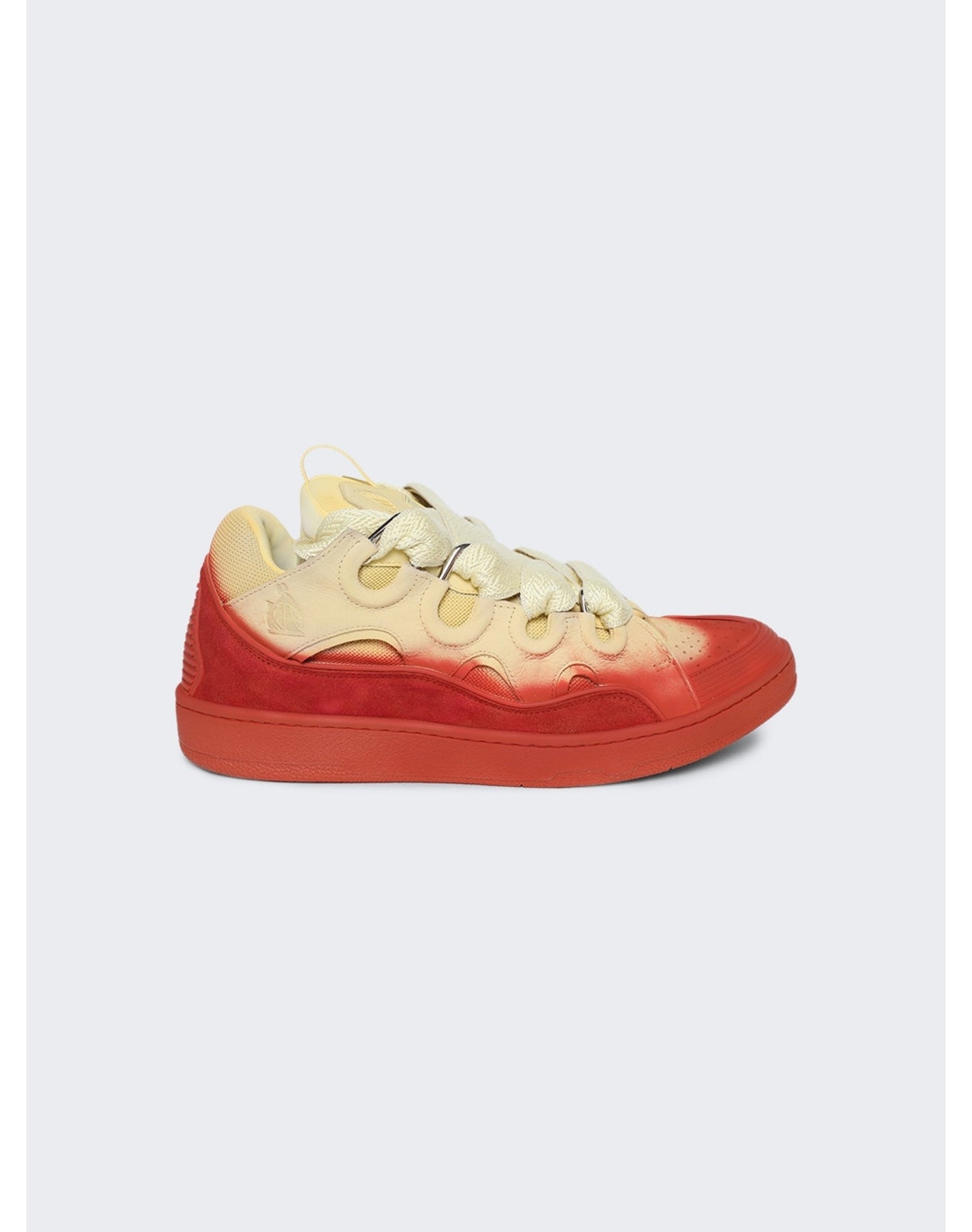 Lanvin | Men | Curb Radient Spray Effect Sneakers | Beige