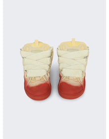 Lanvin | Men | Curb Radient Spray Effect Sneakers | Beige
