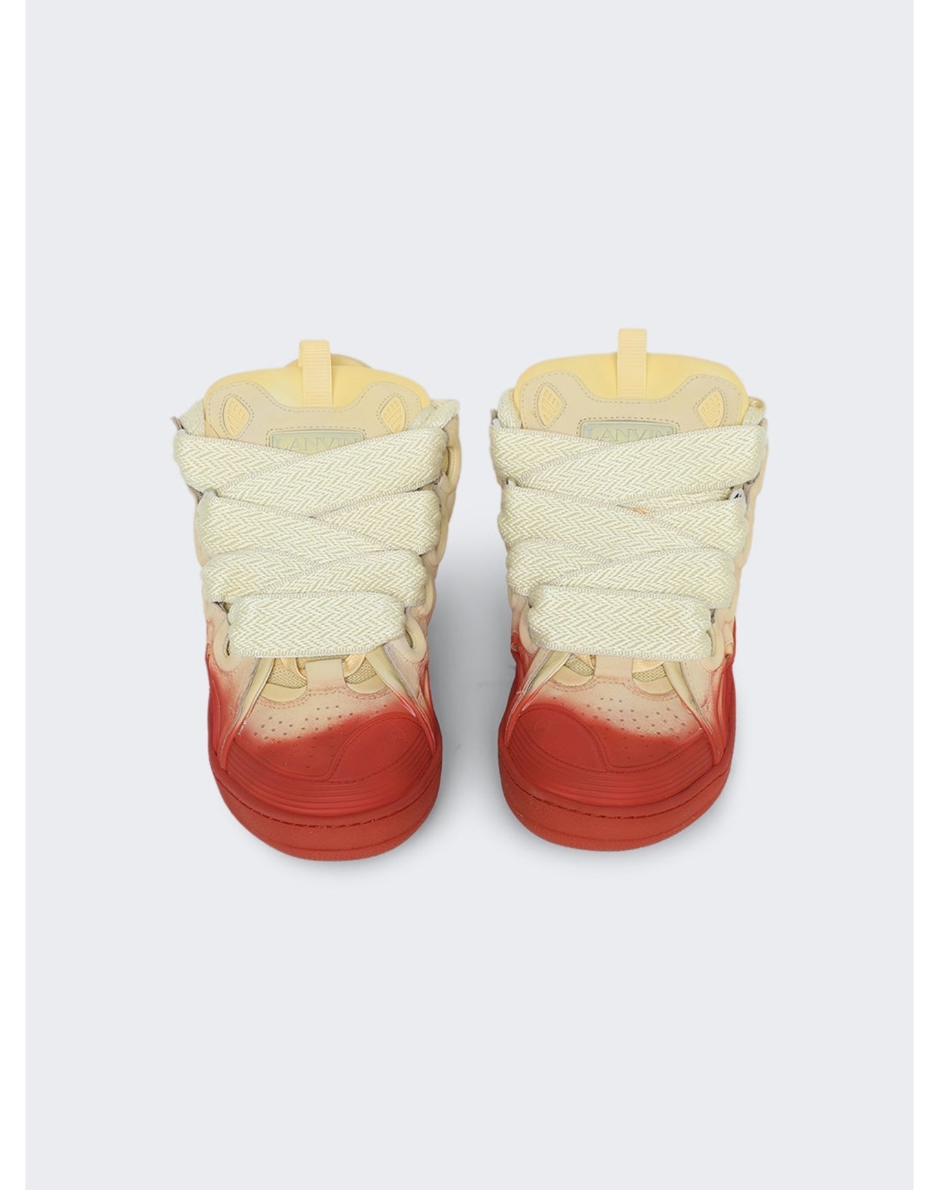 Lanvin | Men | Curb Radient Spray Effect Sneakers | Beige