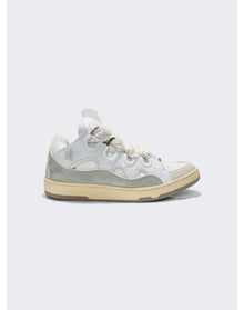 Lanvin | Men | Exclusive Curb Sneakers | White x Jade