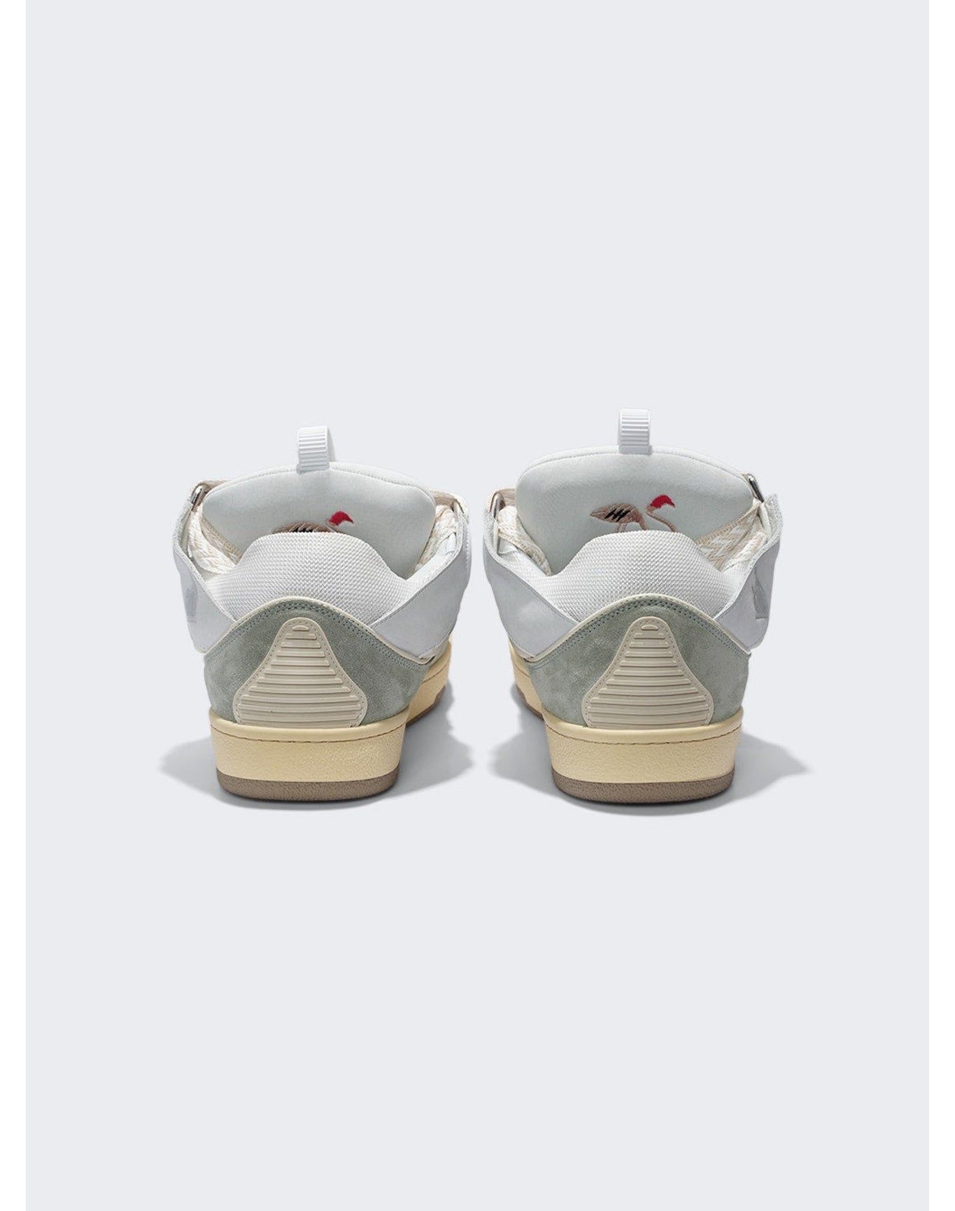 Lanvin | Men | Exclusive Curb Sneakers | White x Jade