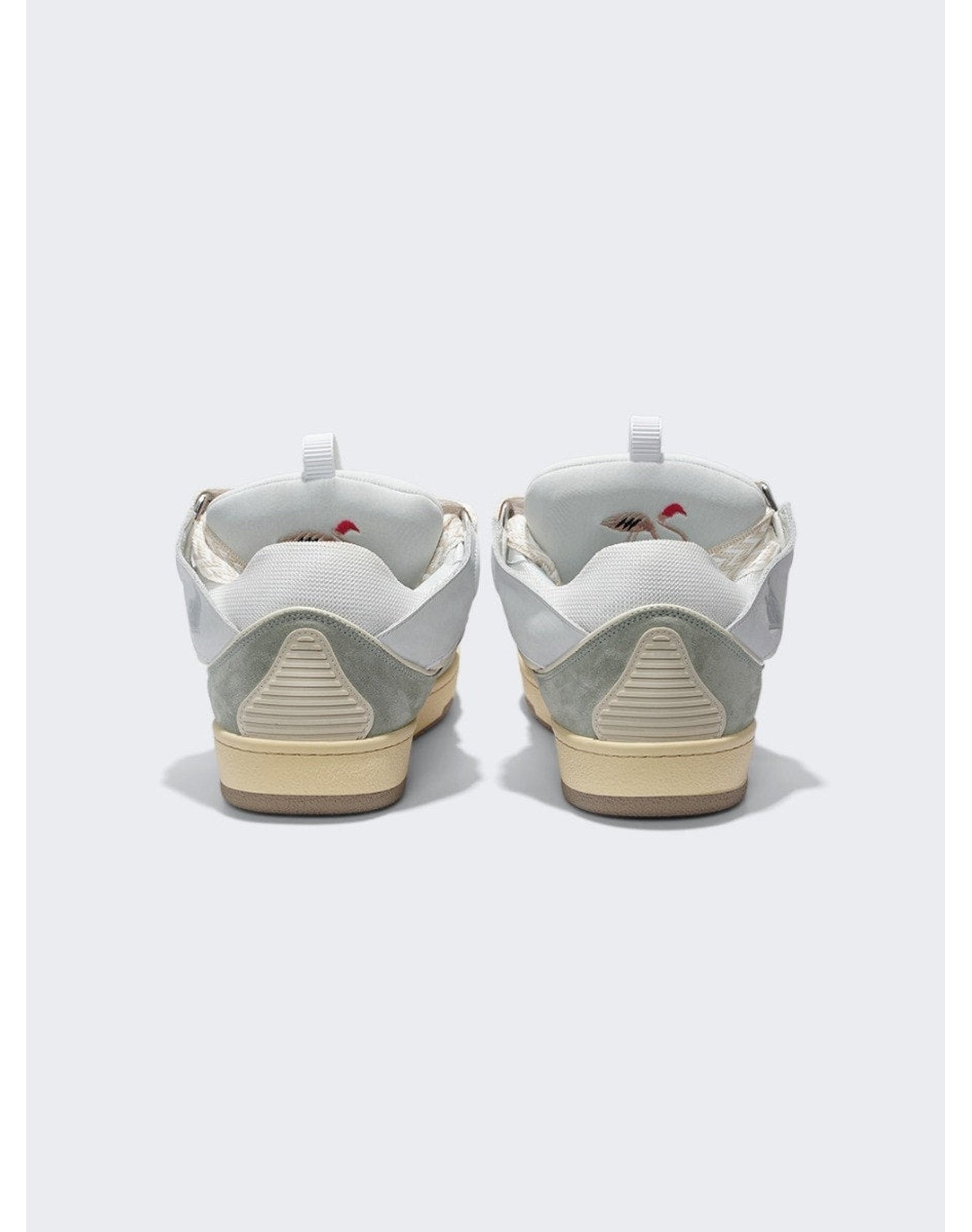 Lanvin | Men | Exclusive Curb Sneakers | White x Jade