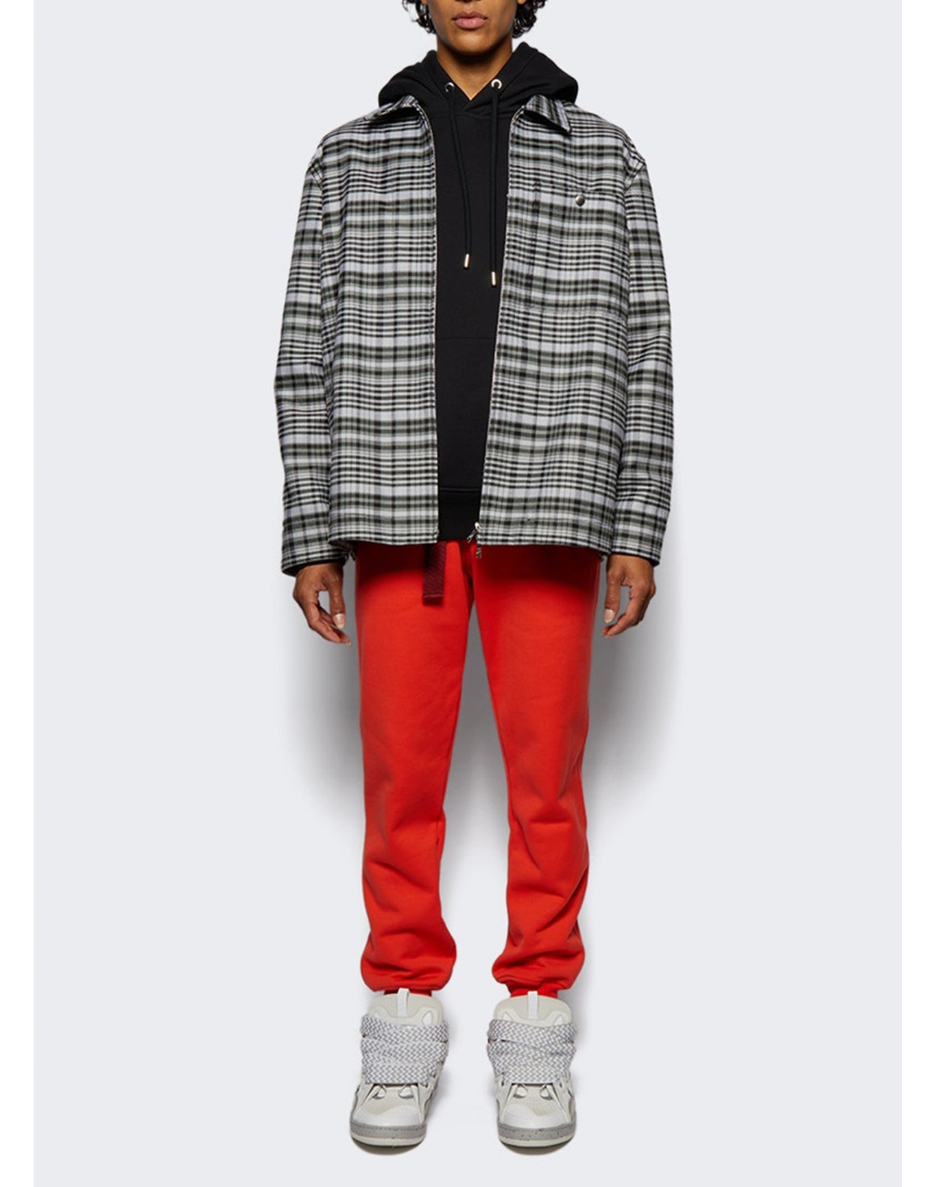 Lanvin | Men | Lace Curb Jogging Pants | Poppy Red