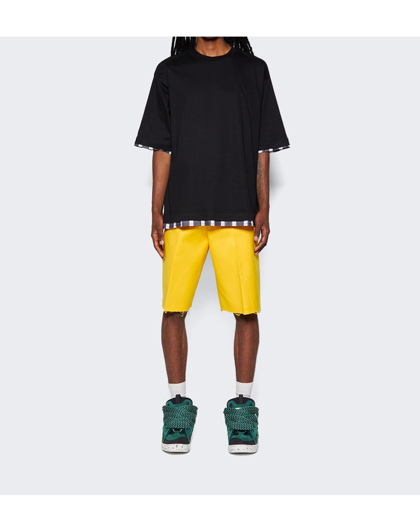 Lanvin | Men | Tailored Shorts With Pocket | Sunflower Yellow