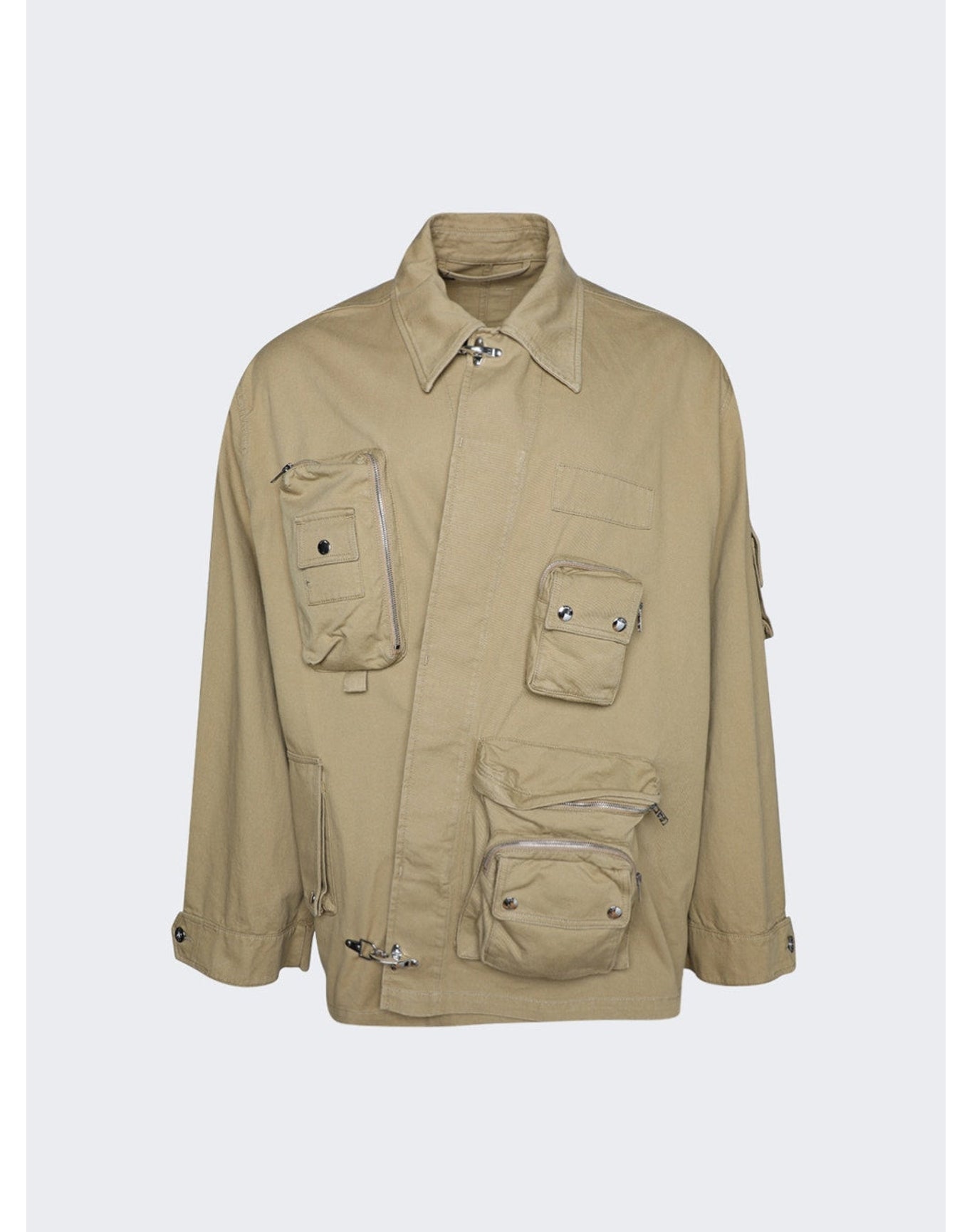Lanvin x Future | Men | Asymmetrical Utility Jacket | Sand