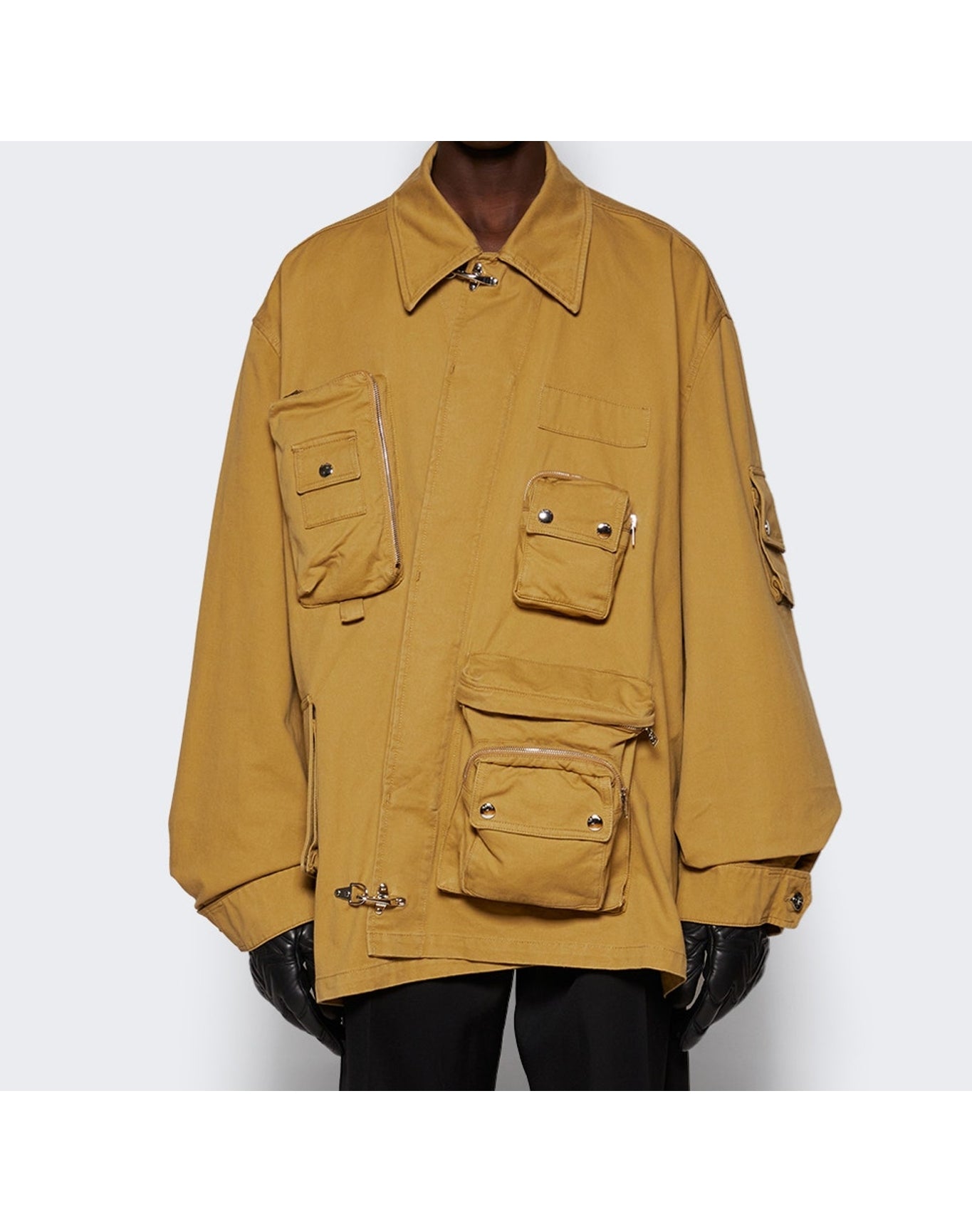 Lanvin x Future | Men | Asymmetrical Utility Jacket | Sand