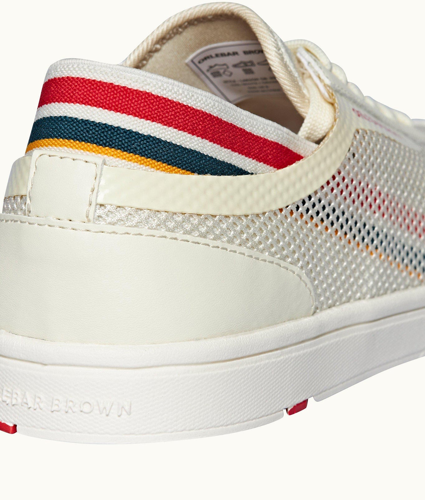 Larson O.B Stripe You Can Swim In Shoes | White/Orange