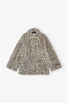 Leopard Faux Fur Jacket | Almond Milk