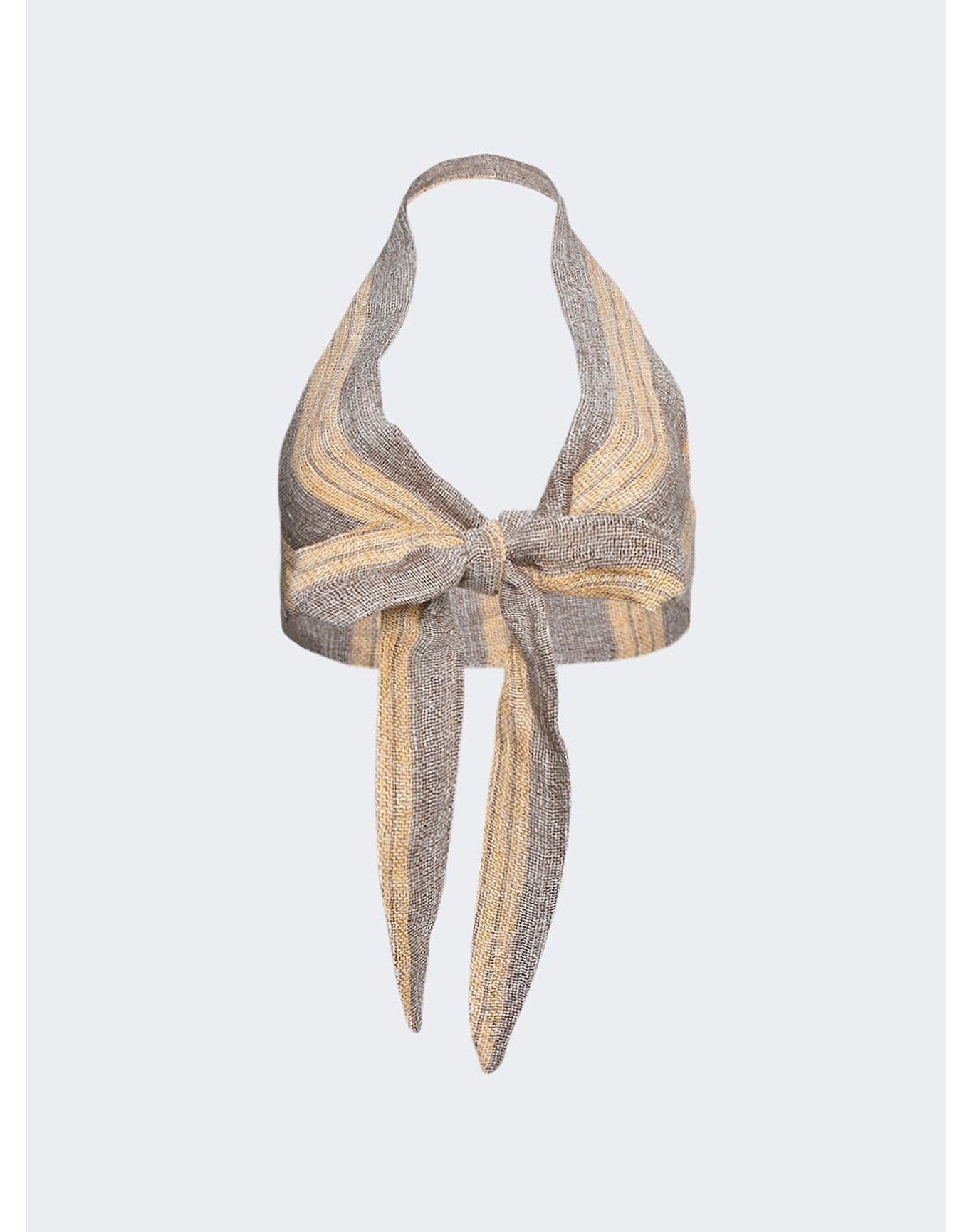 Lisa Marie Fernandez | Women | Farrah Halter Top | Siena Natural Striped Chios Gauze