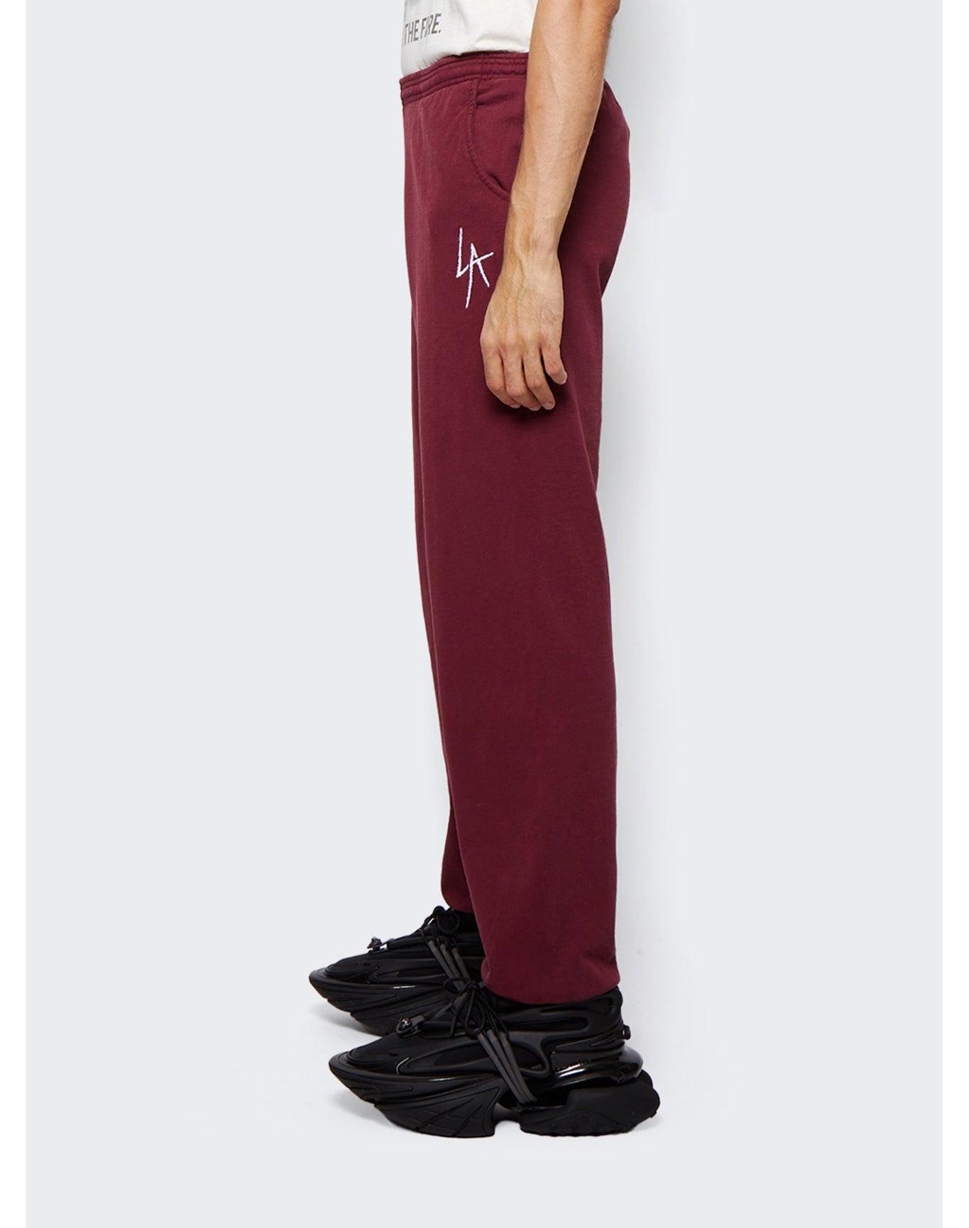 Local Authority | Men | La Slash Fleece Pant | Red