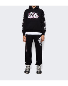 Local Authority | Men | Skull Tour Fleece Pant | Black