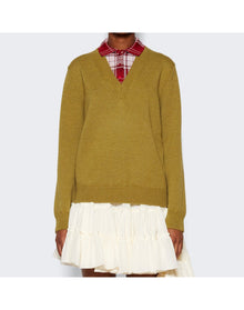Loewe | Women | Trompe L'oeil Sweater | Green