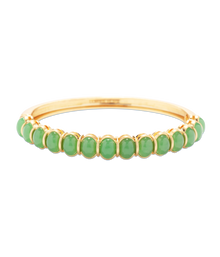 Lillian Bangle Bracelet in Green - Loren Hope