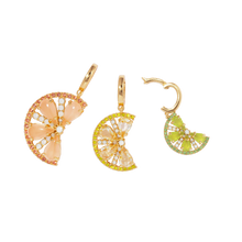 Citrus Slice Charm Trio Pendant Set - Loren Hope