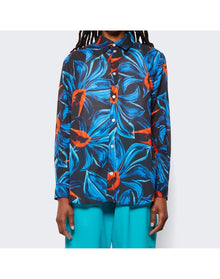Louisa Ballou | Women | Classic Fit Muslin Shirt | Night Blooming Blue Orchid