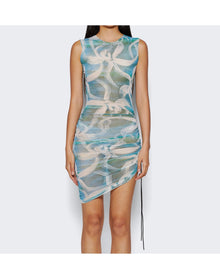 Louisa Ballou | Women | Heatwave Dress | Blue With White Flowers