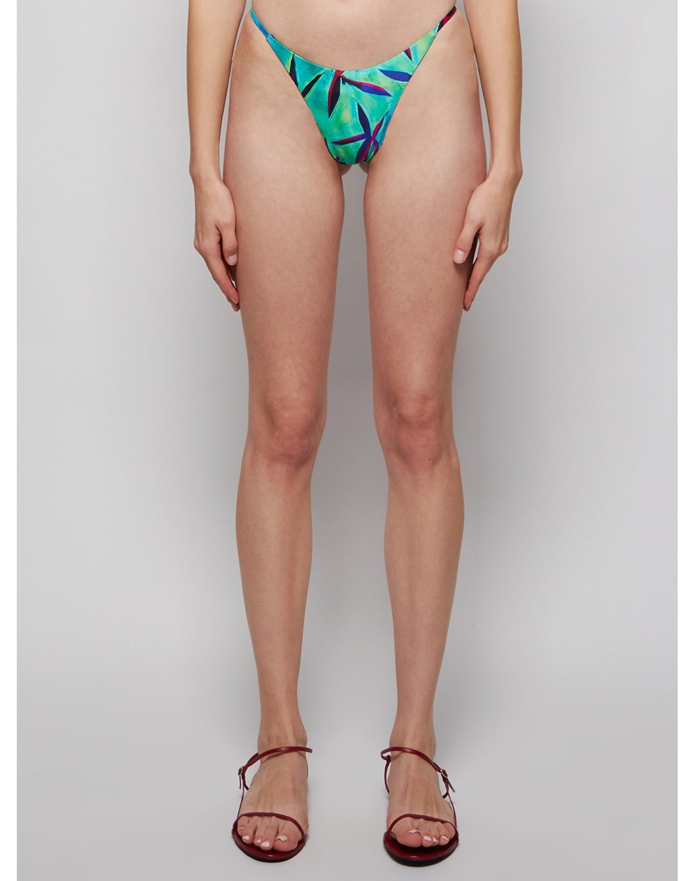 Louisa Ballou | Women | Mini Ring Bikini Bottoms | Starfish Green
