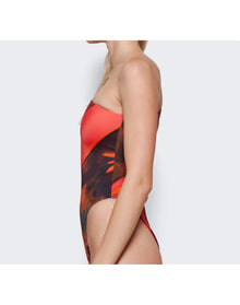 Louisa Ballou | Women | Plunge Swimsuit | Queens Gambit Red