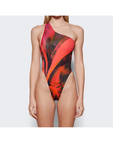 Louisa Ballou | Women | Plunge Swimsuit | Queens Gambit Red