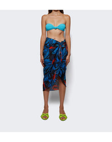 Louisa Ballou | Women | Sarong With Ties | Night Blooming Orchid